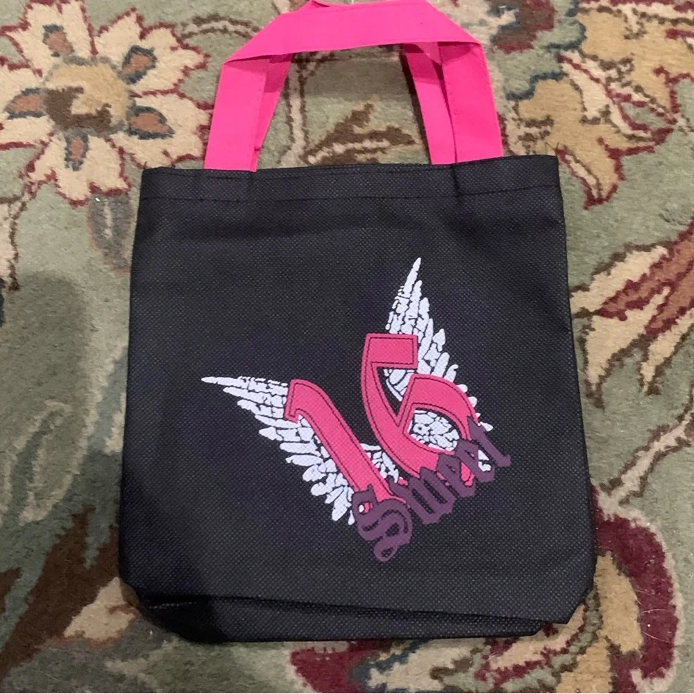 Oriental Trading Company Inc. Sweet 16 Mini Black Tote Bags Lot of 15